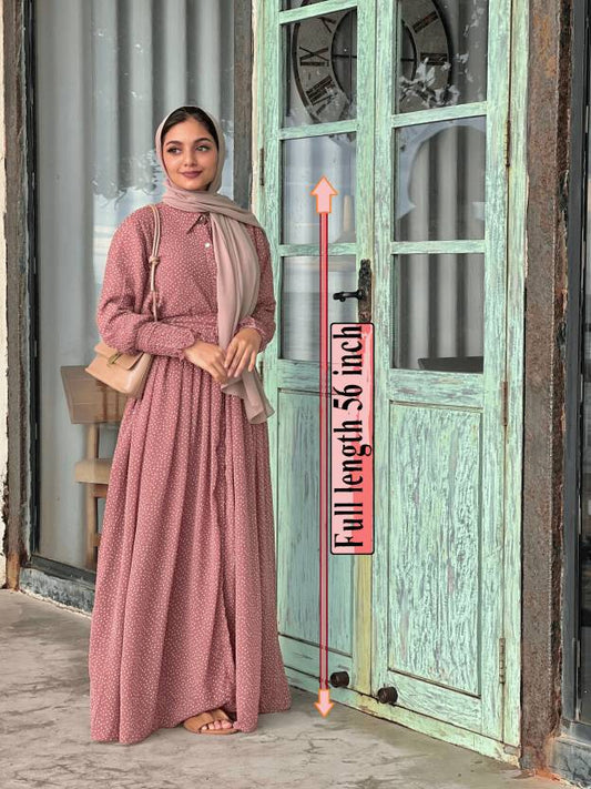 Georgette Self Design Abaya