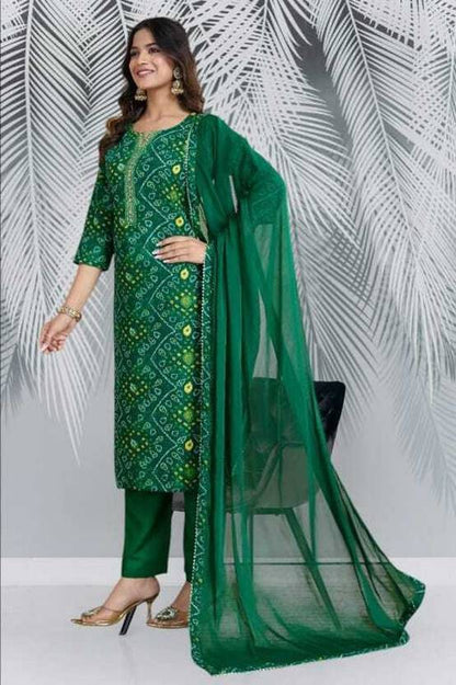 Embroidered Kurta, Salwar & Dupatta Set | Delivery: 10 to 12 business days | Limited stocks available
