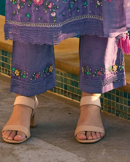 Women Pure Cotton Kurta Pant Dupatta Set-KYAMSTORE