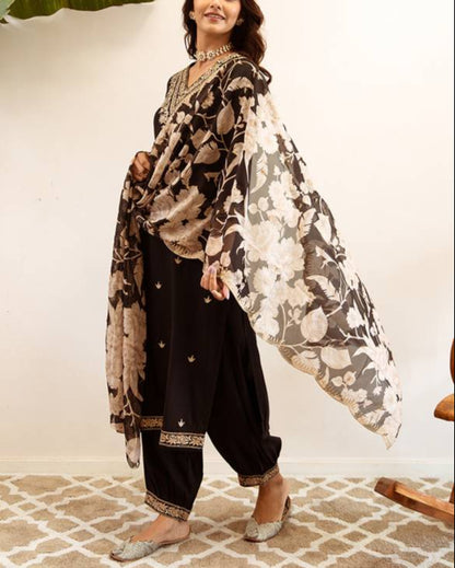Women Viscose Rayon Kurta Salwar Dupatta Set-KYAMSTORE