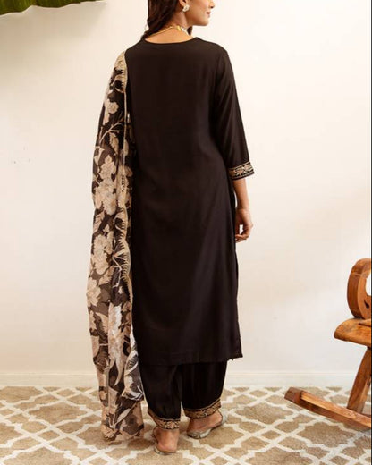 Women Viscose Rayon Kurta Salwar Dupatta Set-KYAMSTORE