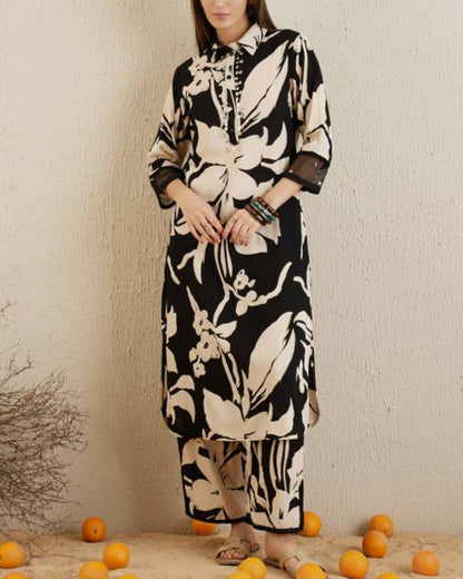 Women Viscose Rayon Kurta Pant Set-KYAMSTORE