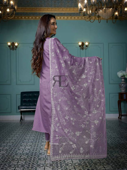 Women Chanderi Kurta Pant Dupatta Set | Delivery: 7 to 12 business days | Limited stocks available | Hurry before Sold Out