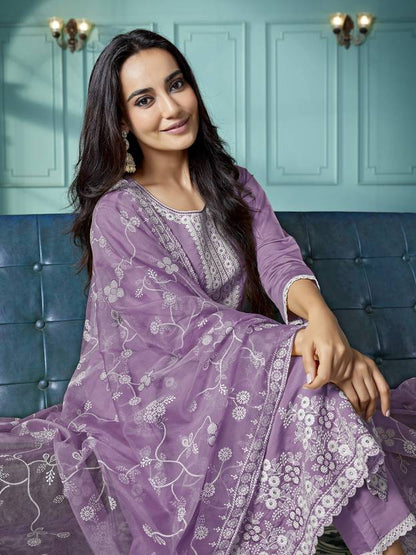 Women Chanderi Kurta Pant Dupatta Set | Delivery: 7 to 12 business days | Limited stocks available | Hurry before Sold Out