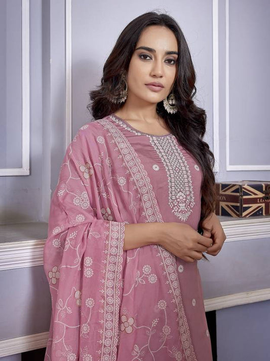 Women Chanderi Kurta Pant Dupatta Set | Delivery: 7 to 12 business days | Limited stocks available | Hurry before Sold Out