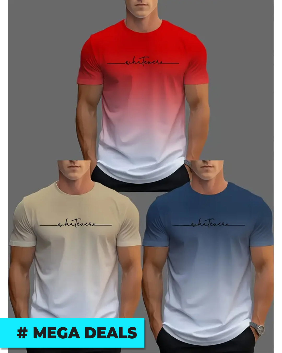 Men's Novelty T-shirt 3pcs Set | Delivery: 5 to 10 business days | Limited stocks available | Hurry before Sold Out