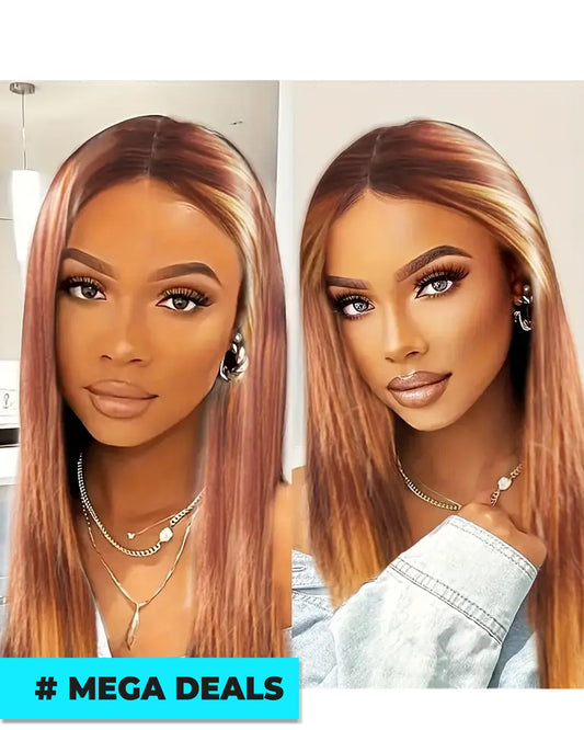 Long Straight Women's Wig Brown to Golden | Delivery: 5 to 10 business days | Limited stocks available | Hurry before Sold Out