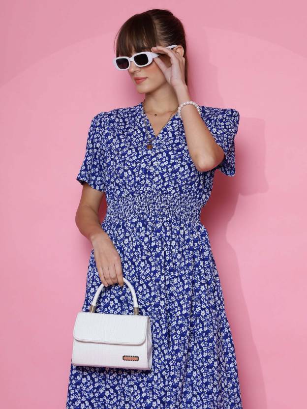 Women Fit and Flare Dress-KYAMSTORE