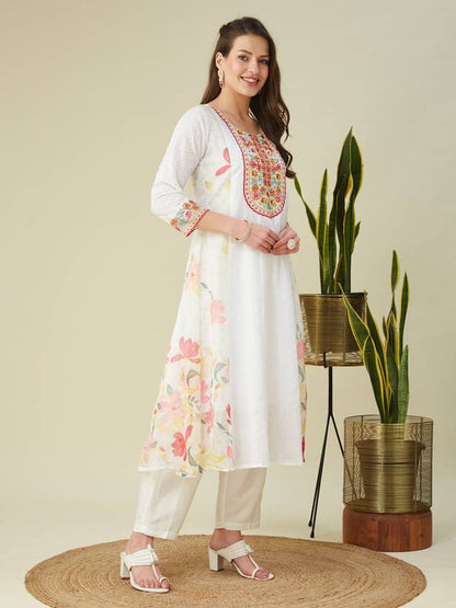 Women Pure Cotton Kurta Pant Dupatta Set | Delivery: 7 to 12 business days | Limited stocks available | Hurry before Sold Out