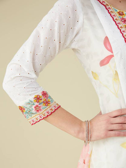 Women Pure Cotton Kurta Pant Dupatta Set | Delivery: 7 to 12 business days | Limited stocks available | Hurry before Sold Out