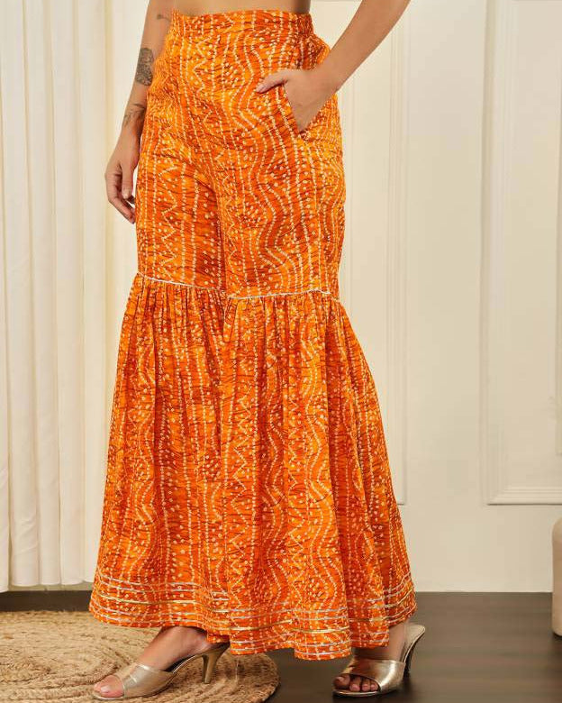 Women Pure Cotton Kurta Sharara Set-KYAMSTORE