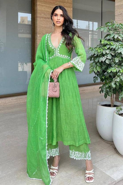 Women Cotton Rayon Kurta Pant Dupatta Set | Delivery: 7 to 12 business days | Limited stocks available | Hurry before Sold Out