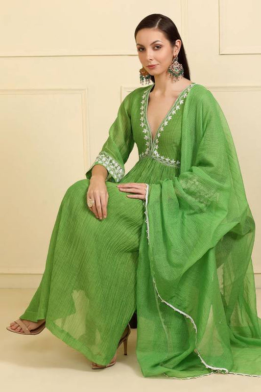 Women Cotton Rayon Kurta Pant Dupatta Set | Delivery: 7 to 12 business days | Limited stocks available | Hurry before Sold Out