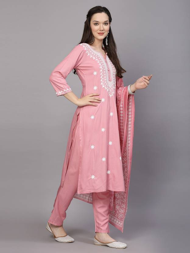 Women Viscose Rayon Kurta Pant Dupatta Set | Delivery: 7 to 10 business days | Limited stocks available | Hurry before Sold Out
