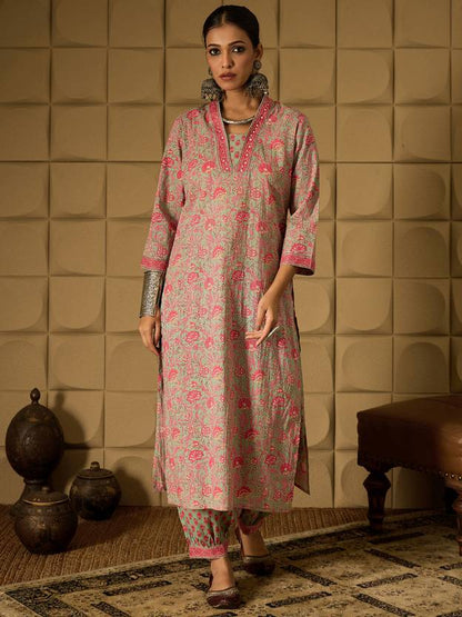 Women Pure Cotton Kurta Salwar Dupatta Set | Delivery: 10 to 12 business days | Limited stocks available