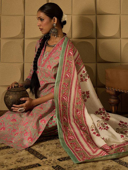 Women Pure Cotton Kurta Salwar Dupatta Set | Delivery: 10 to 12 business days | Limited stocks available