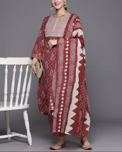 Women Pure Cotton Kurta Pant Set-KYAMSTORE
