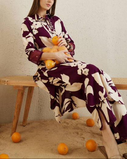 Women Viscose Rayon Kurta Pant Set-KYAMSTORE