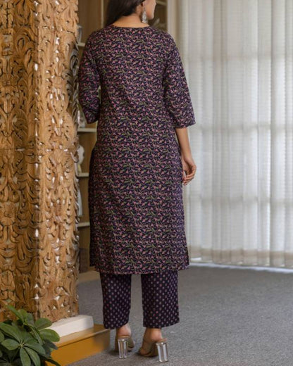 Women Viscose Rayon Kurta Pant Dupatta Set-KYAMSTORE