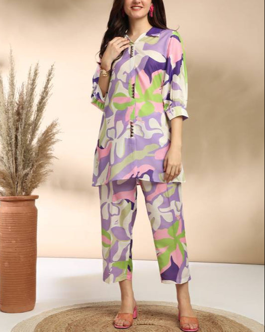 Tunic Pant Co-ords Set-KYAMSTORE