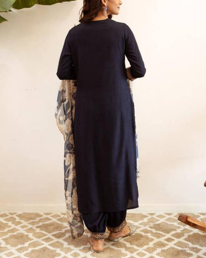 Women Viscose Rayon Kurta Salwar Dupatta Set-KYAMSTORE