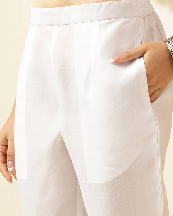 Women Cotton Blend Kaftan Pant Set-KYAMSTORE