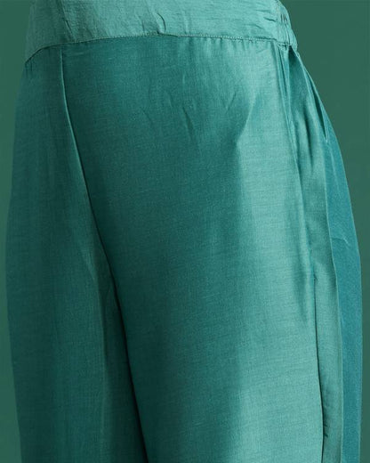 Women Silk Blend Kurta Pant Dupatta Set-KYAMSTORE