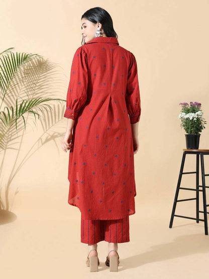 Women Cotton Blend Kurta Pant Set | Delivery: 10 to 12 business days | Limited stocks available