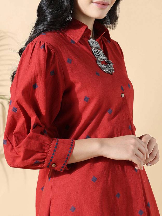 Women Cotton Blend Kurta Pant Set | Delivery: 10 to 12 business days | Limited stocks available