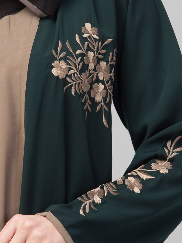 Nida Matte Solid Burqa With Hijab