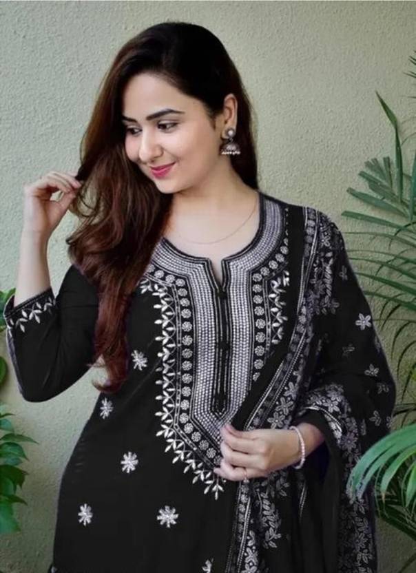 Women Viscose Rayon Kurta Pant Dupatta Set | Delivery: 7 to 10 business days | Limited stocks available | Hurry before Sold Out