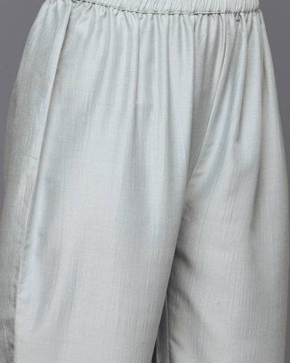 Women Silk Blend Kurta Pant Dupatta Set-KYAMSTORE