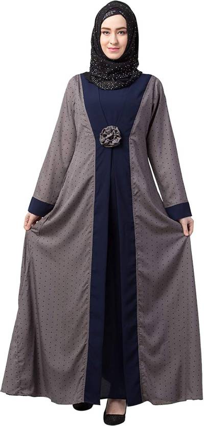 Being Traditional Nida Matte Polka Print Abaya